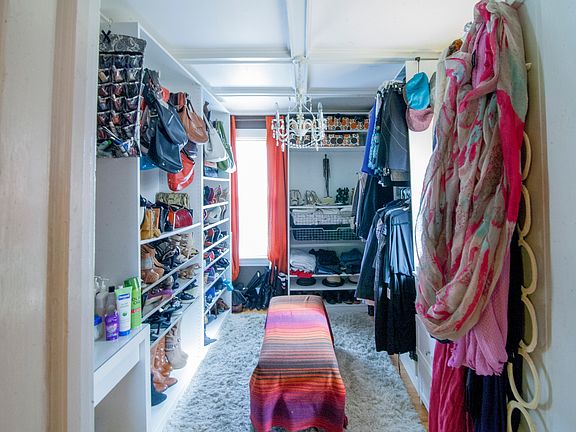 Huge walk-in closet off bdrm