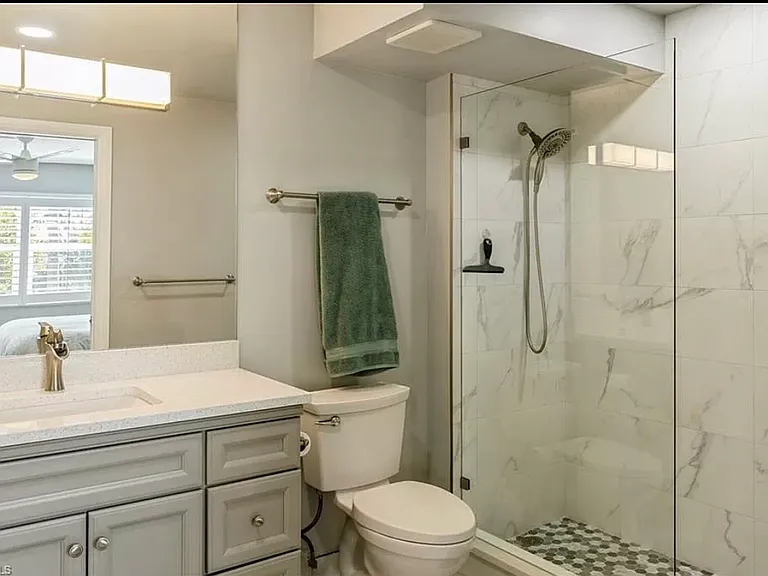 Master bath with walk-in shower