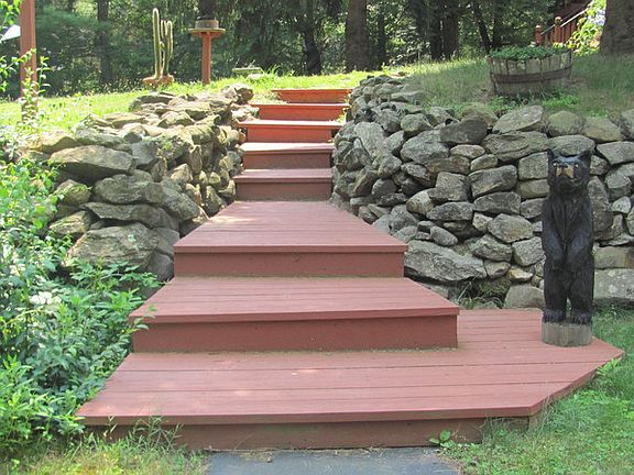 front steps
						:
						front steps well it with lights