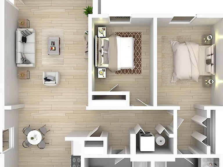 2 Bedroom Floorplan 2 Bedroom Floorplan