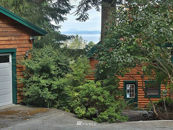 View of the Sound as you drive down the driveway from Denneboom Road.