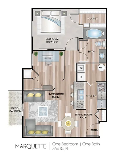 Floor plan MARQUETTE
