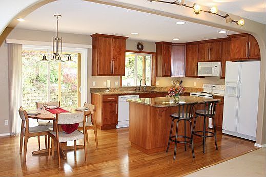 kitchen and dining