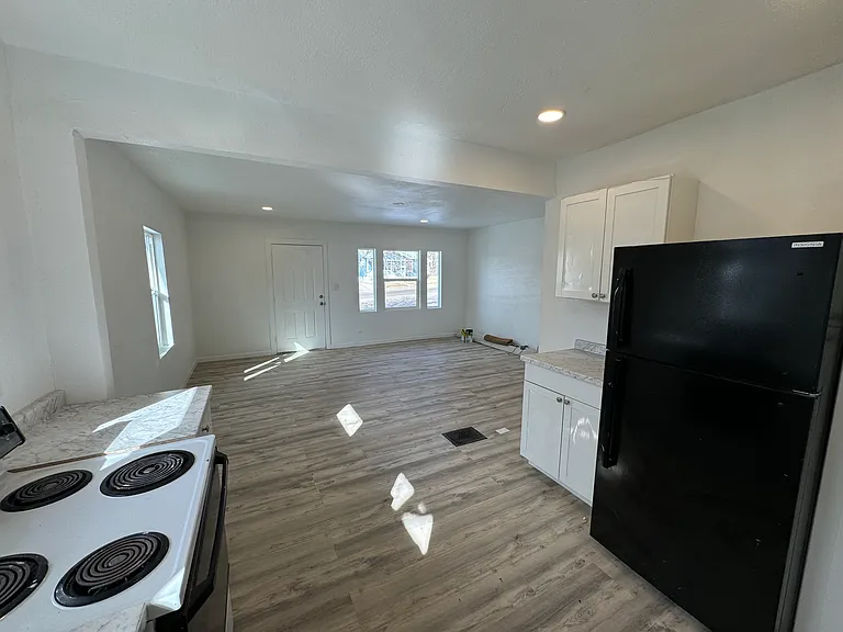 Living room and Kitchen from back of Kitchen