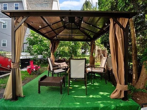 backyard relaxing area