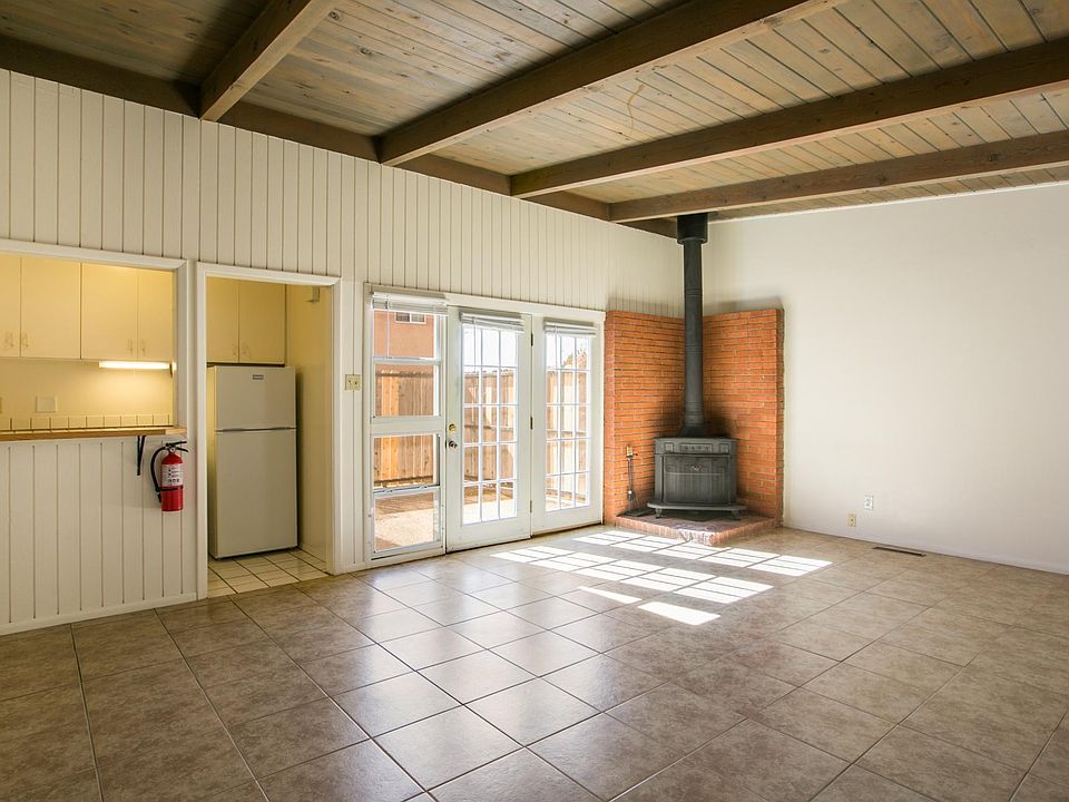Gas fireplace in living area