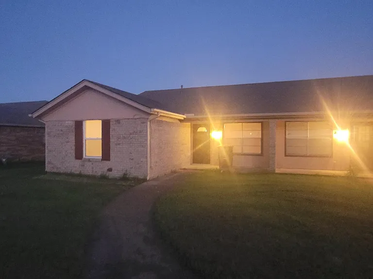 front of duplex (unit A)