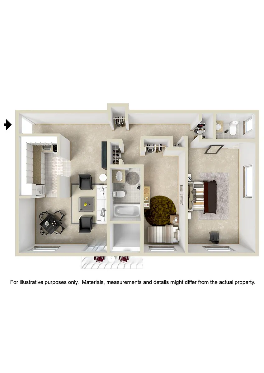 Floor plan Two Bedroom Niskayuna