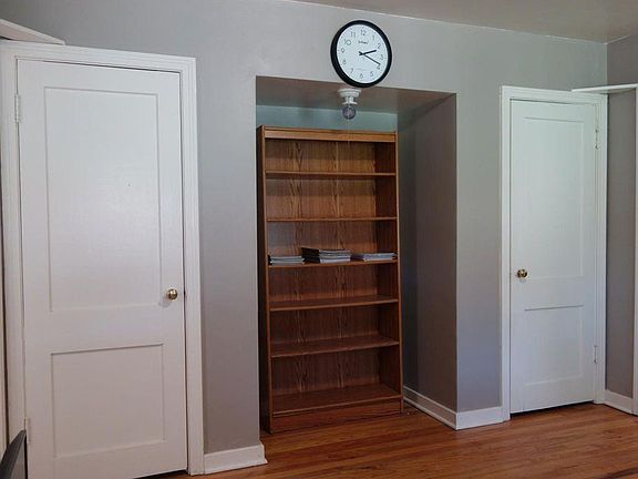 This is the dining room and these are two closets with shelv
