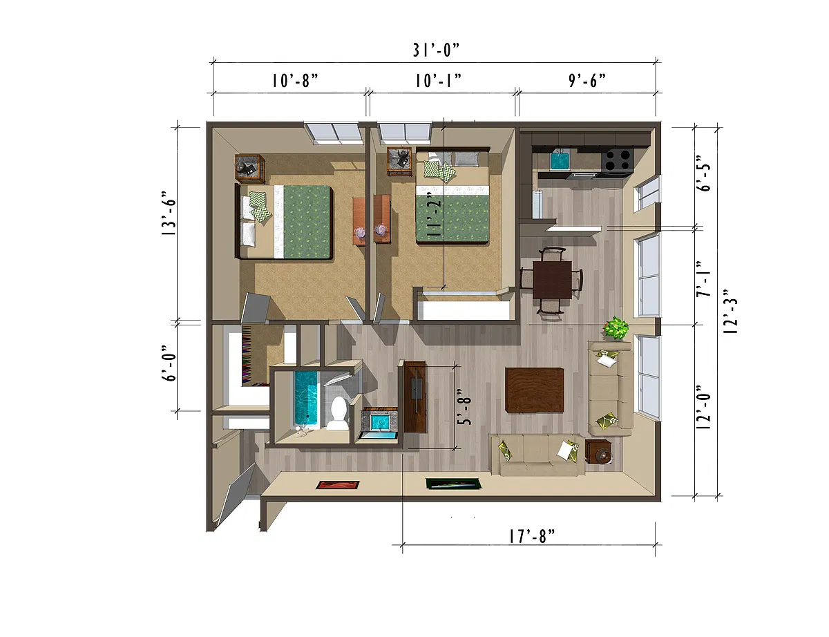 Floor plan Floor Plan B3