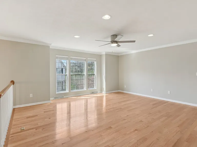 Living Room - With Bay Window and Ceiling Fan