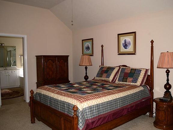 Master Bedroom with Shower and Tub separate.