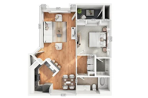 Floor plan 1C1
