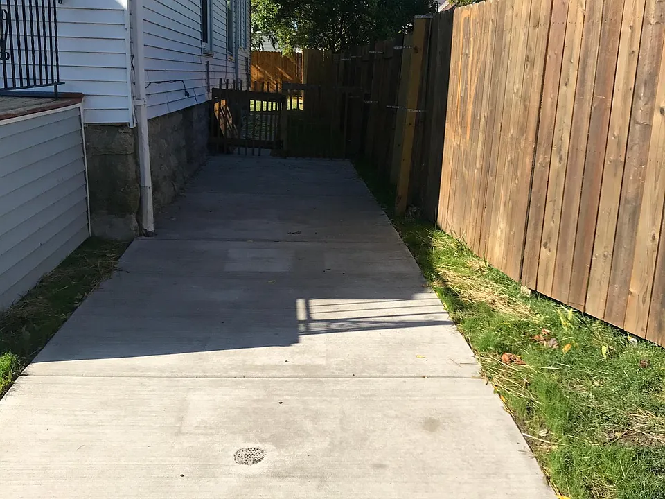 new driveway and landscaping
