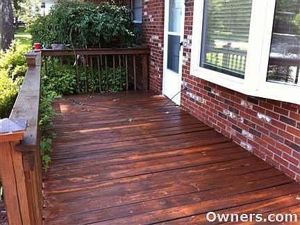 Fresh Stained Front Porch