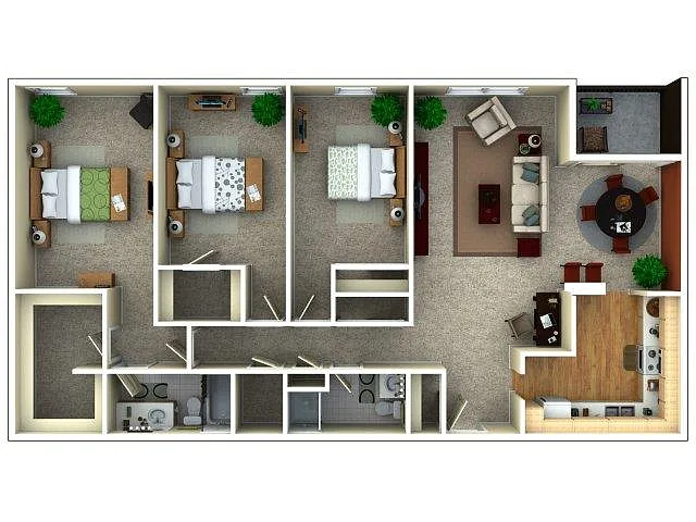 Floor plan 3 Bedroom