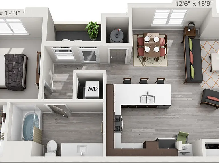 Solana Olde Town Station - Topaz - 1 Beds - 1 Baths - 849 Sq. ft.