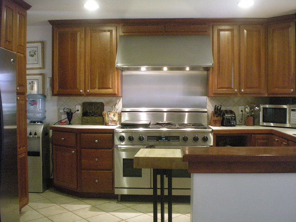 cherry wood cabinets