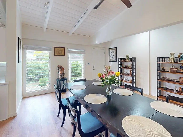 Lower dining room and front entry