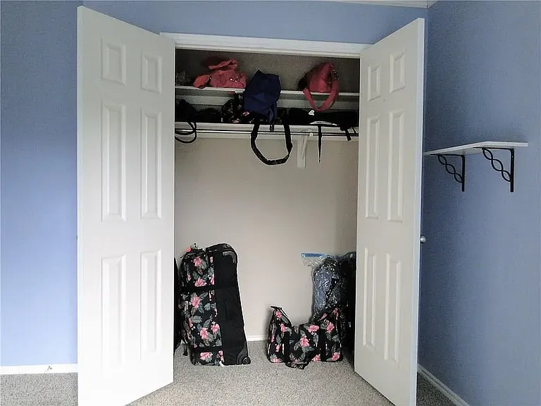 Typical closet for all 3 other bedrooms