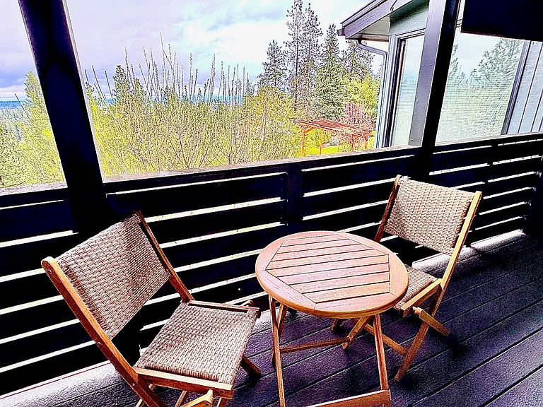 Private deck & view