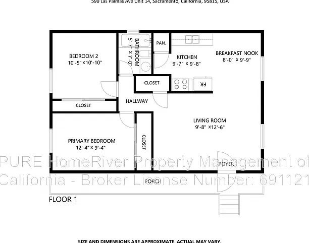 2 bed, 1.0 bath, 1195 sqft, $1,395 — Photo 1
