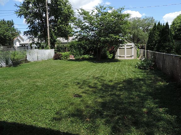 Large, fenced backyard