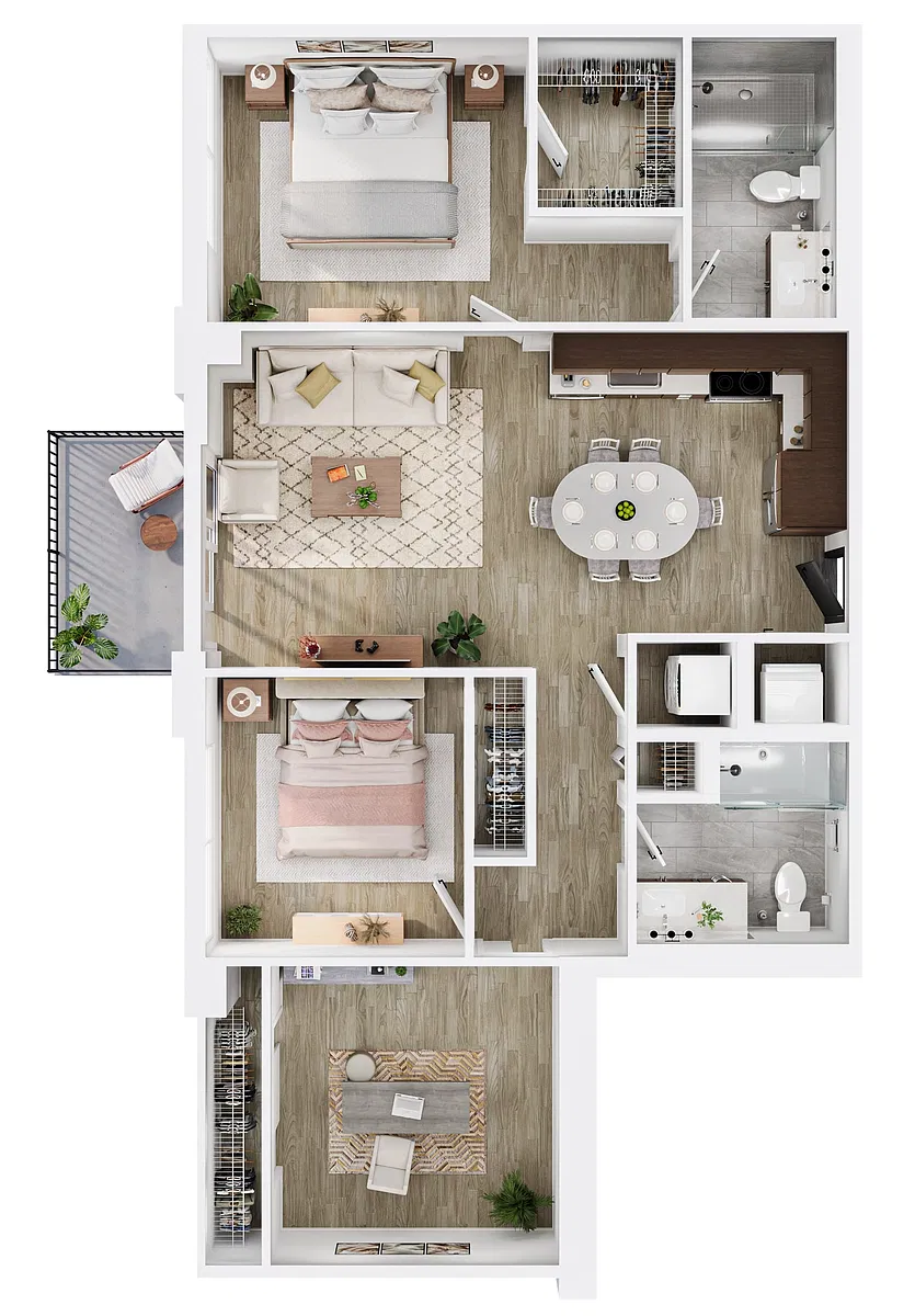 Floor plan B1 Den