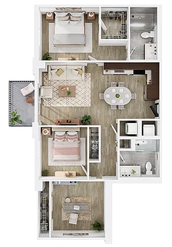 Floor plan B1 Den