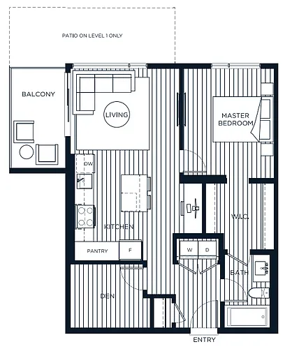 Floor plan B-103