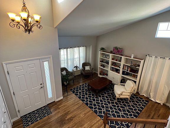 Entry way and den.