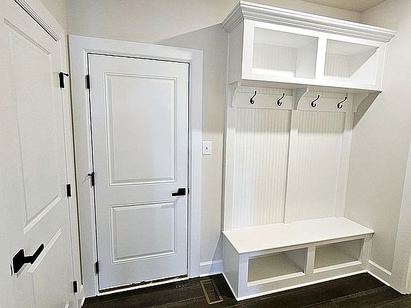 Drop zone/mudroom area