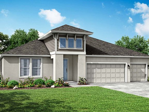 Sapphire new home exterior elevation coastal William Ryan Homes Tampa