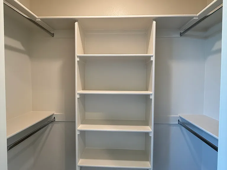 Primary bedroom closet.
