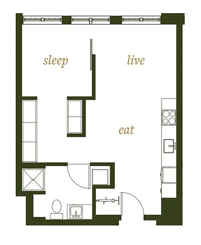 Floor plan One Bed A
