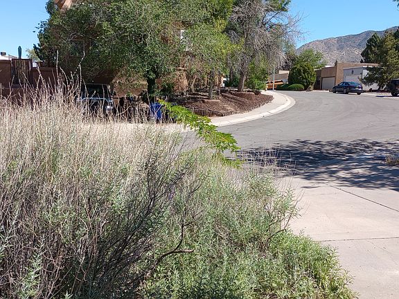 View of the Sandia Mountains from the front entry