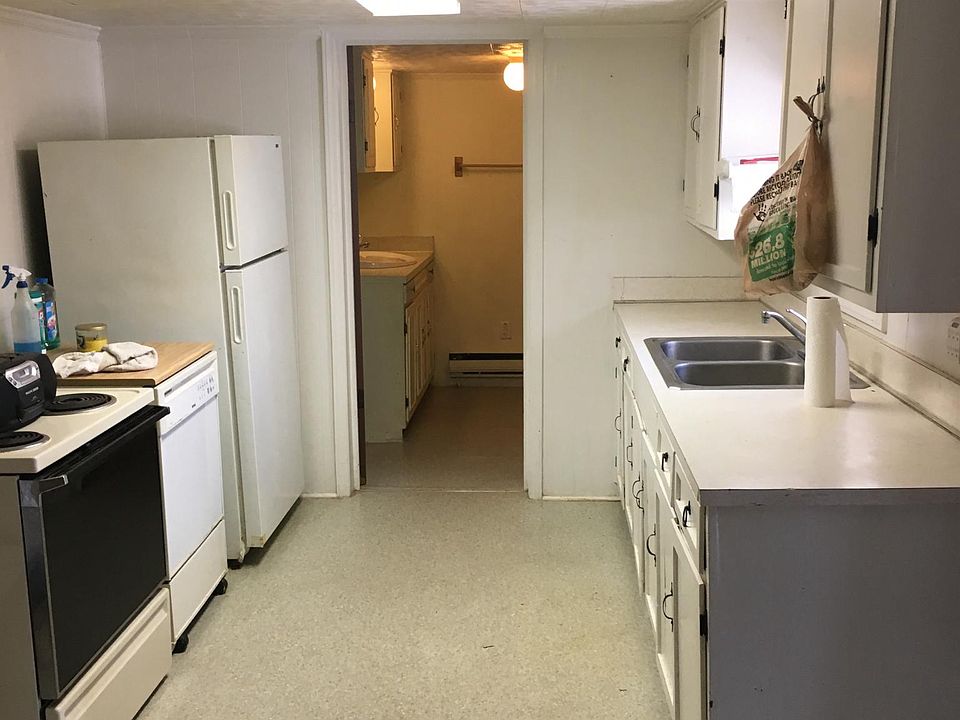 Kitchen view to bathroom 