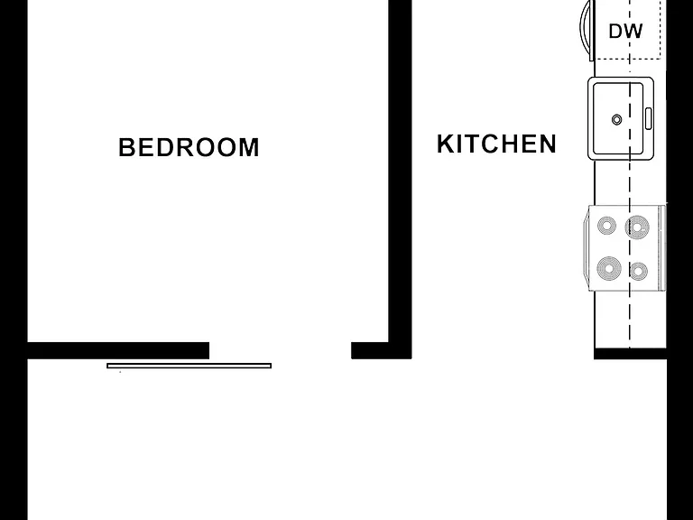 1x1 B, C, D Floor Plan 1x1 B, C, D Floor Plan