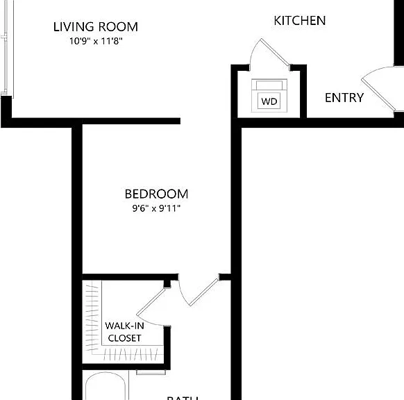Elan Uptown Flats - A4 - 1 Beds - 1 Baths - 553 Sq. ft.