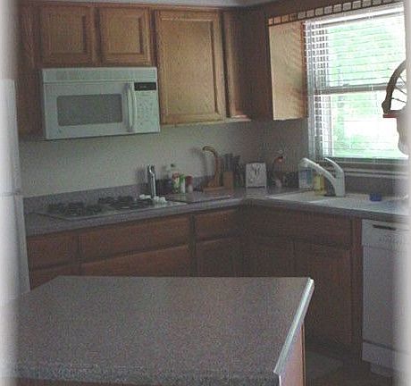 Kitchen with solid surface counters