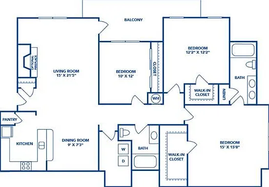 3 Bedroom | 2 Bath | 1421 SF 3 Bedroom | 2 Bath | 1421 SF