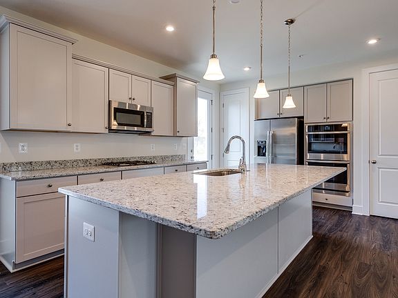 Kitchen overlooking dining area