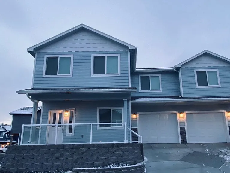 Located on a corner lot.