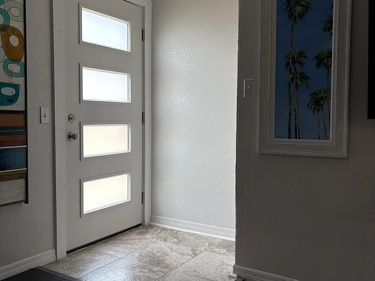 Living room front door