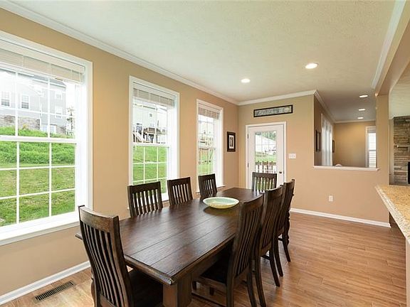 Huge dining area with plenty of natural light.