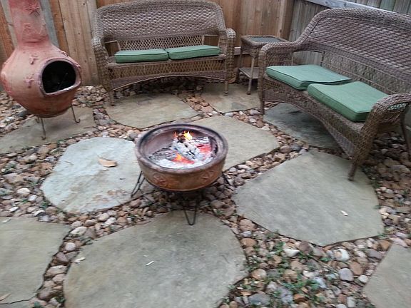 Back patio below the deck