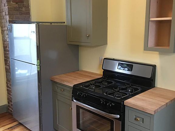 Stainless steel fridge, gas stove