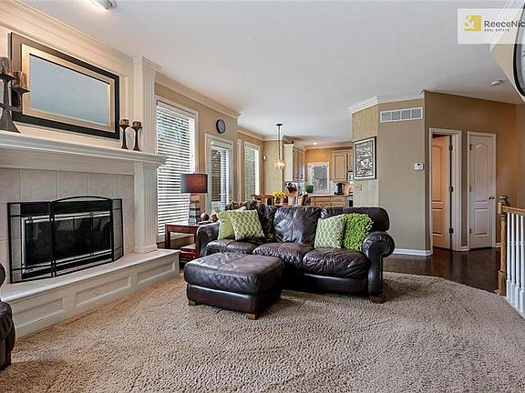 Great Room opens to Dining Room & Kitchen