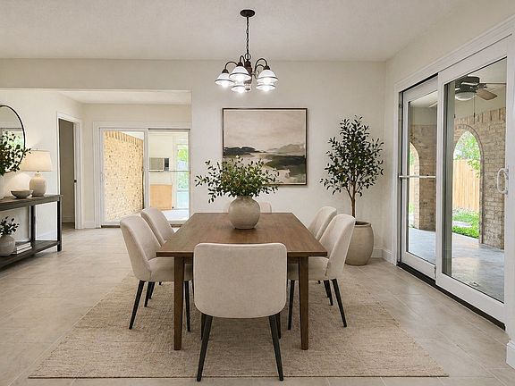 Virtually Staged Dining Room