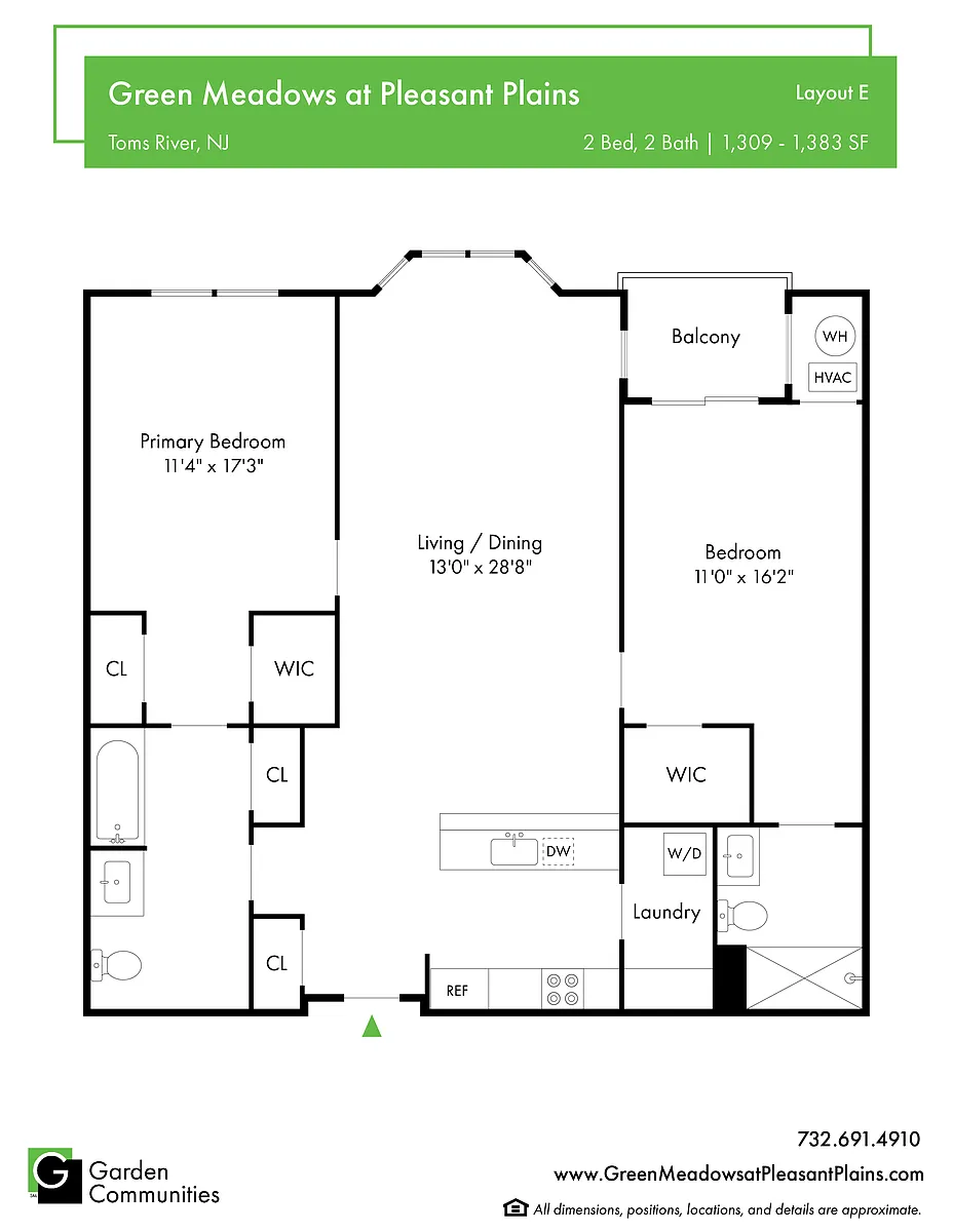 Floor plan $2.23/sq.ft. - Layout E